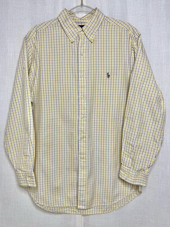 Ralph Lauren Other - Polo Ralph Lauren Plaid Button Down Shirt Yellow Blue Size 16.5 32/33